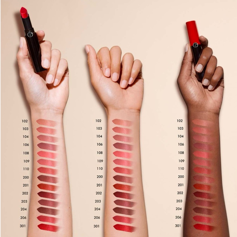 💋 ARMANI BEAUTY Lip Power Longwear Vivid Color Lipstick - 104 - Picture 2 of 9